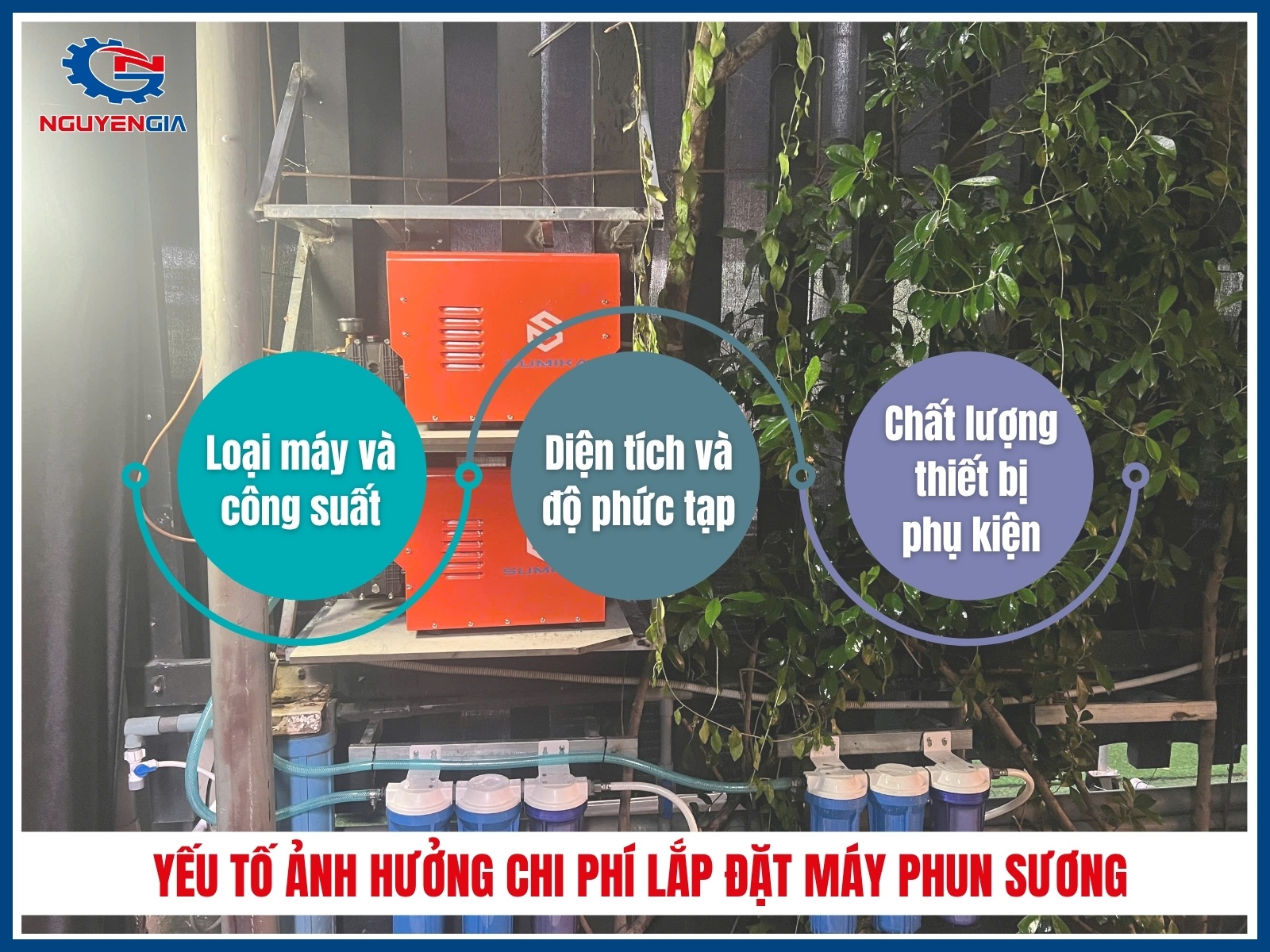 yeu to anh huong den chi phi lap dat may phun suong lam mat