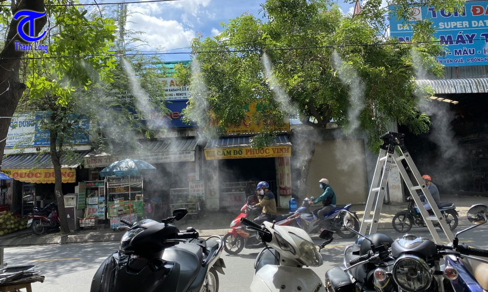 Cấu tạo của hệ thống phun sương làm mát